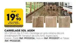 Tout faire matériaux Carrelage Sol Agen Forêt offre