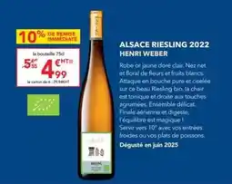 METRO Weber - alsace riesling 2022 offre