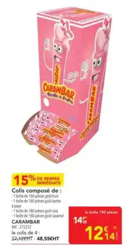 METRO Carambar - carnabar offre