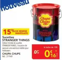 METRO Chupa chups - sucettes stranger things offre