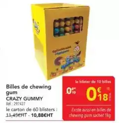 METRO Billes de chewing gum offre