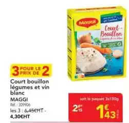METRO Maggi - court bouillon légumes et vin blanc offre