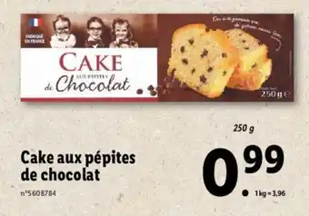 Lidl Cake aux pépites de chocolat offre
