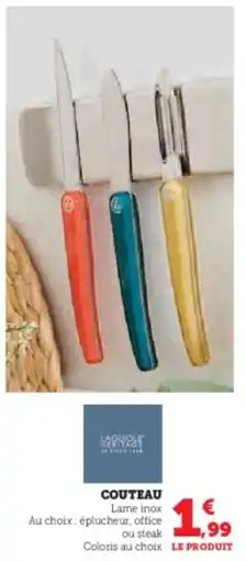 Super U Couteau offre