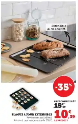 Super U Plaque a four extensible offre