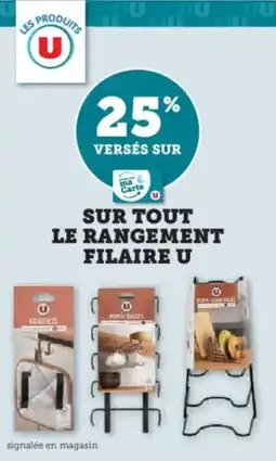 Super U Sur tout le rangement filaire u offre