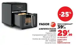 Super U Fagor airfryer fagor 1400w offre