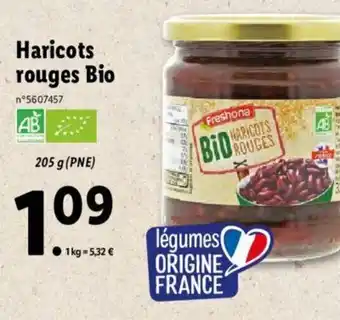 Lidl Haricots rouges bio offre
