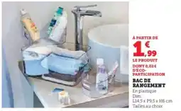 Super U Bac de rangement offre