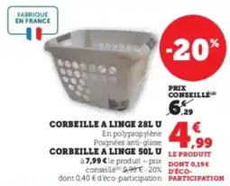Super U Corbeille a linge u offre