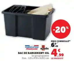 Super U Bac de rangement offre