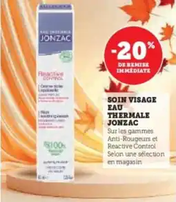 Hyper U Soin visage eau thermale jonzac offre