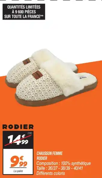 Chausson femme rodier