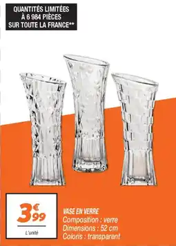 Netto Vase en verre offre