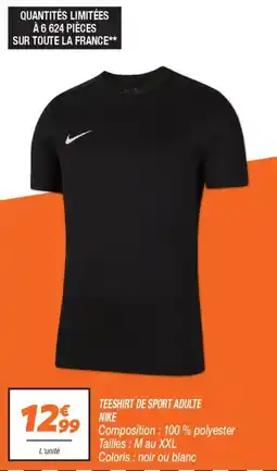 Netto Teeshirt de sport adulte nike offre