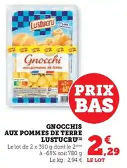 U Express Gnocchis aux pommes de terre lustucru offre