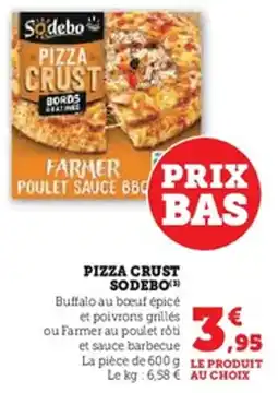 U Express Pizza crust sodebo offre