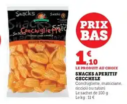 U Express Snacks aperitif gecchele offre