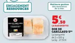 U Express Dos de cabillaud u offre