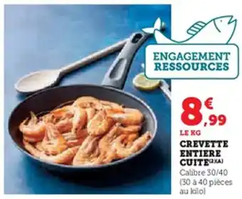 U Express Crevette entiere cuite offre