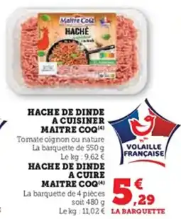 U Express Hache de dinde a cuisiner maitre coq offre