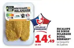 U Express Escalope de dinde milanaise royal bernard offre
