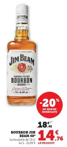 U Express Bourbon jim beam 40° offre