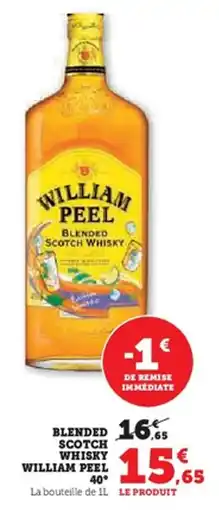 U Express Blended scotch whisky william peel offre