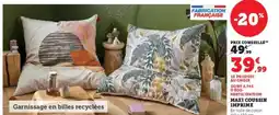 Hyper U Maxi coussin imprime offre