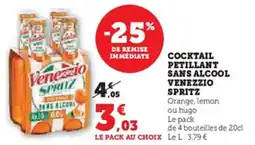 U Express Cocktail petillant sans alcool venezzio spritz offre