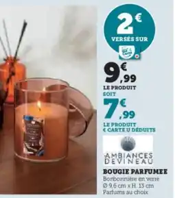 Hyper U AMBIANCES DEVINEAU Bougie parfumee offre