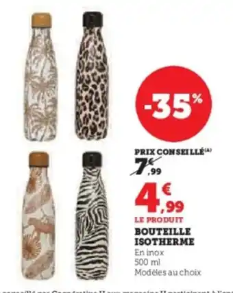 Hyper U Bouteille isotherme offre