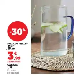 Hyper U Carafe offre
