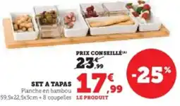 Hyper U Set a tapas offre