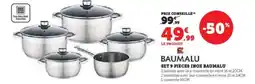 Hyper U BAUMALU Set 9 pieces inox offre