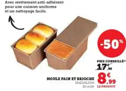 Hyper U Moule pain et brioche 21x12x11,2cm offre