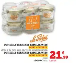 Hyper U LE PARFAIT Lot de 12 terrines familia wiss offre