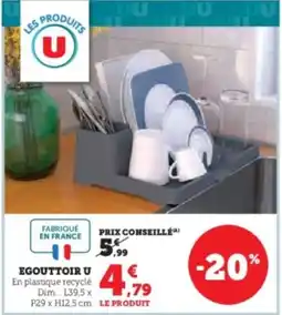 Hyper U U Egouttoir offre
