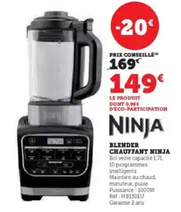 Hyper U NINJA Blender chauffant offre