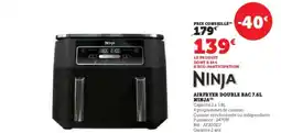 Hyper U NINJA Airfryer double bac offre