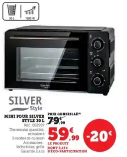 Hyper U SILVER STYLE Mini four offre