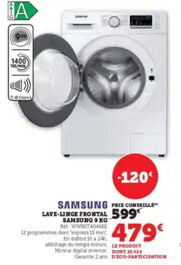 Hyper U SAMSUNG Lave-linge frontal offre