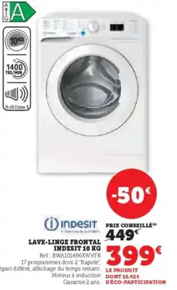 Hyper U INDESIT Lave-linge frontal offre