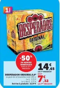 Super U Desperados original 5,9 offre