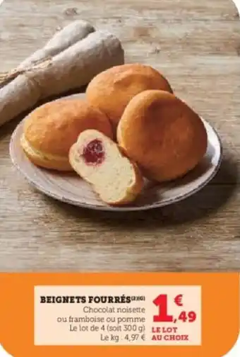 Super U Beignets fourrés offre