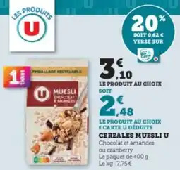 Super U Cereales muesli u offre
