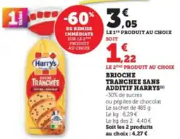 Super U Brioche tranchee sans additif harrys offre