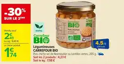 Carrefour Market CARREFOUR BIO Légumineuses offre