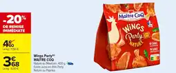 Carrefour Market MAÎTRE COQ Wings party offre