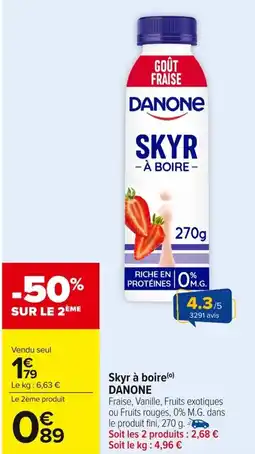 Carrefour Market DANONE Skyr à boire offre
